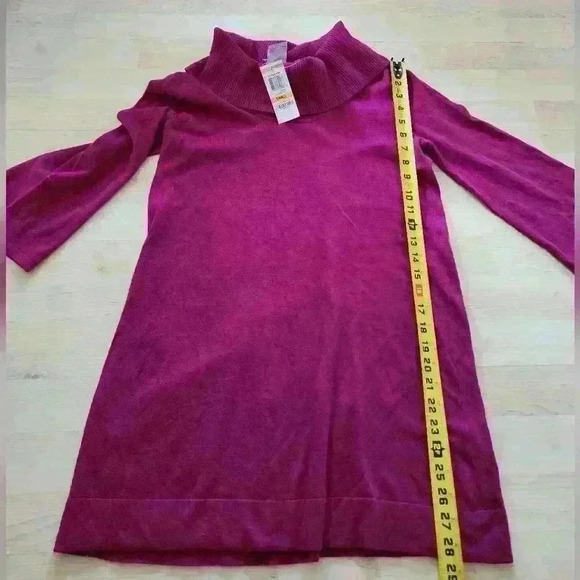 Style&co knit magenta cowl neck tunic top size small - Picture 4 of 8